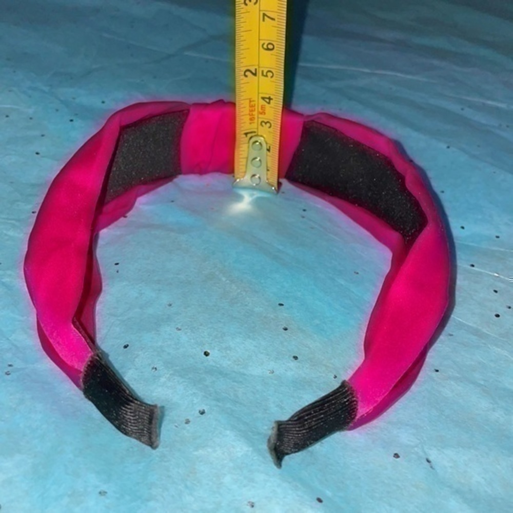 Set of 2 headband Wardani fuchsia braided side knot wide+ front knot headband - Picture 10 of 12